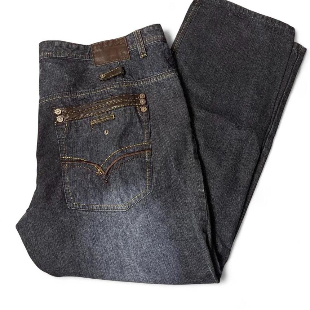 Unbranded Men's Navy and Blue Jeans